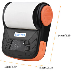 Pokladní tiskárna přenosná 80mm Bezdrátová termální tiskárna účtenek BT.