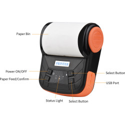 Pokladní tiskárna přenosná 80mm Bezdrátová termální tiskárna účtenek BT.