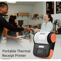Pokladní tiskárna přenosná 80mm Bezdrátová termální tiskárna účtenek BT.