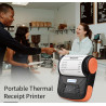 Pokladní tiskárna přenosná 80mm Bezdrátová termální tiskárna účtenek BT.