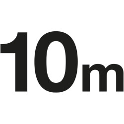 Audio kabel 10m - prodlužovací, male konektory: 1× XLR3, female konektor 1× XLR3, rovné zakončení, ZELENÝ