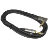 Audio kabel - nástrojový kabel, 3m, oboustranný 6.3mm Jack (M), rovný, zahnutý