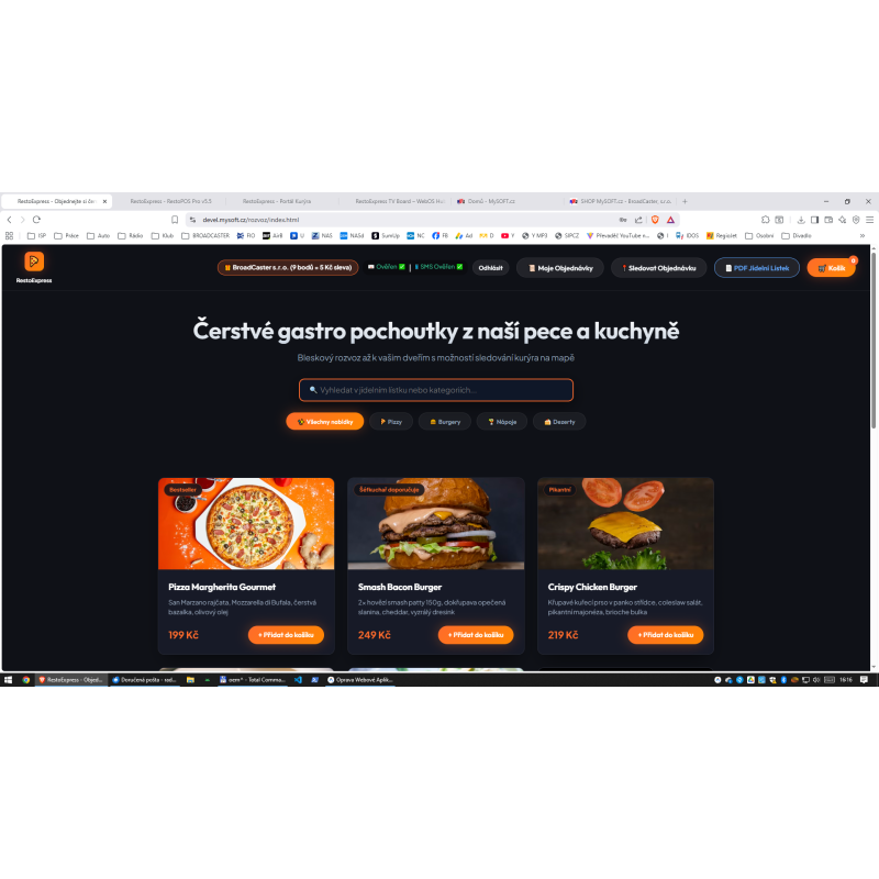 RestoExpress - kompletní systém pro restauraci s rozvozem a online objednáním