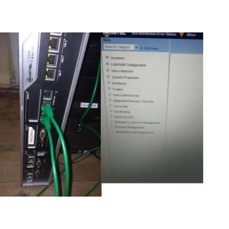 Telefonní ústředna IP Mitel MXe 3300 III + 1x VoIP telefon Mitel 5320