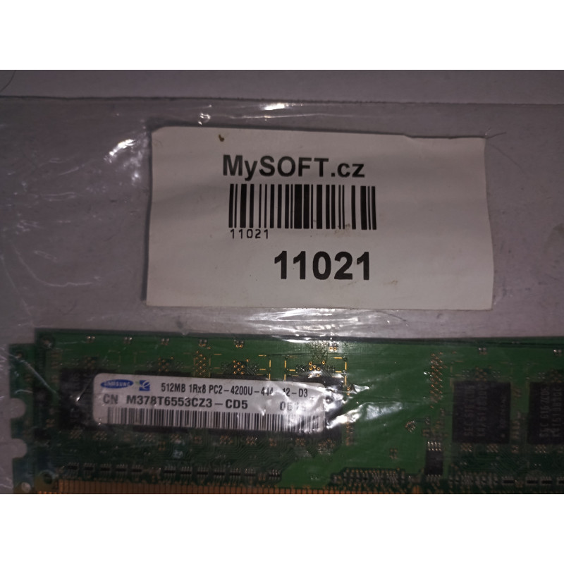 RAM (11021) 512MB 1Rx8 PC2 - 4200U - 444 - 12 - D3 Samsung